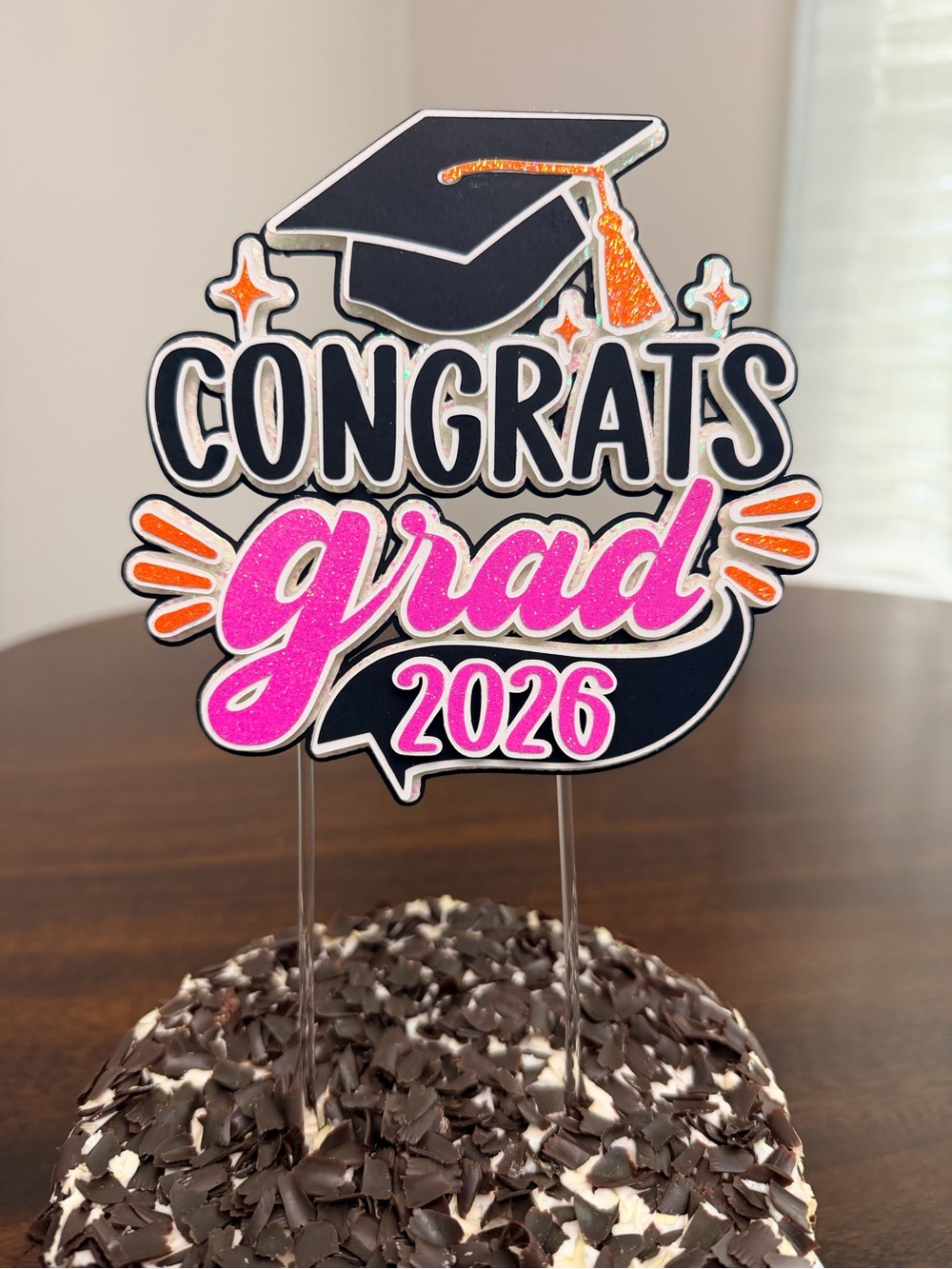 Personalized Graduation Cake Topper | Custom Grad Cap, Congrats Grad 2026 - Picture 5 of 12